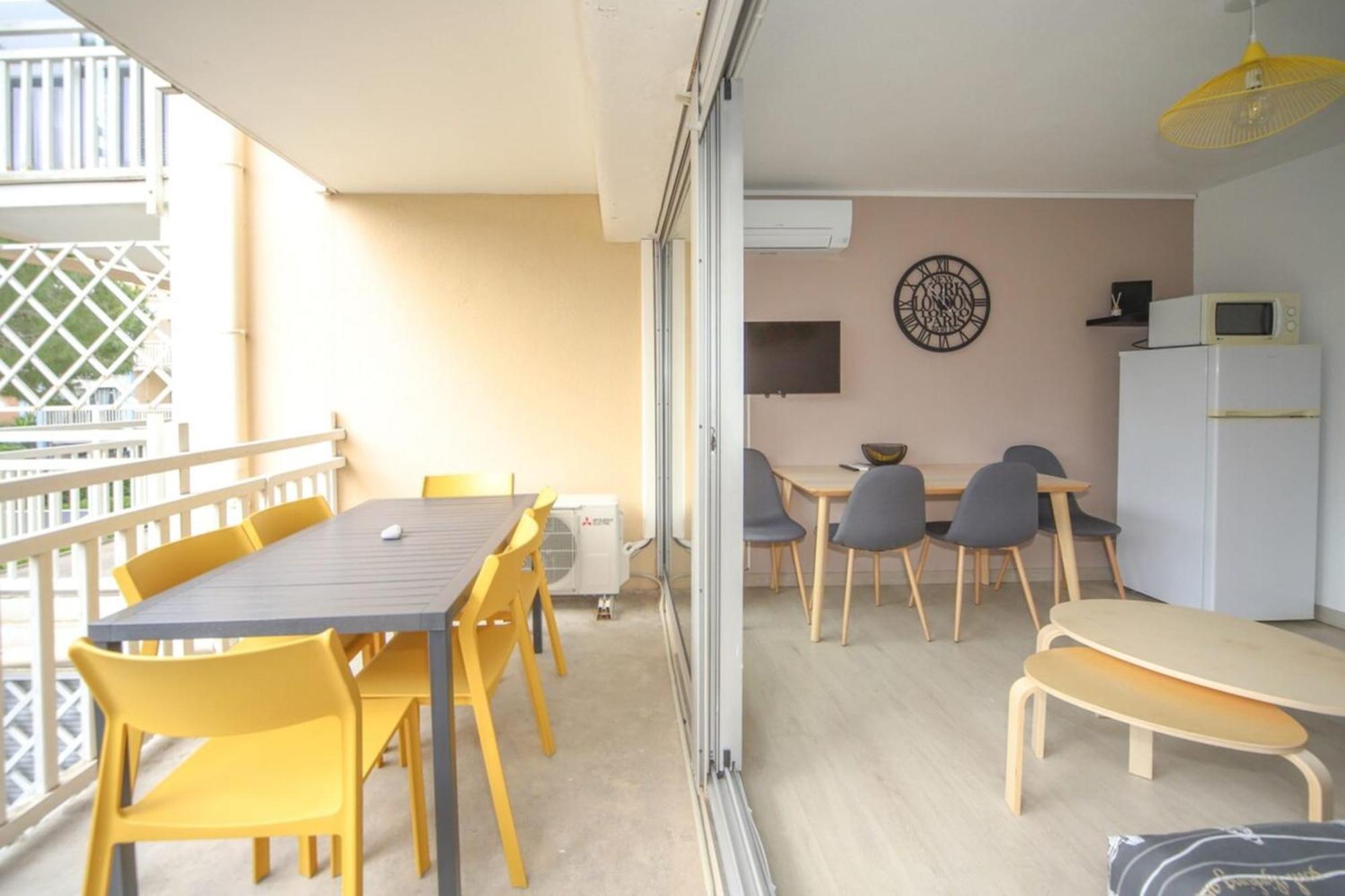 T2 Tamaris Piscine Proche Mer Palavas Parking 외부 사진