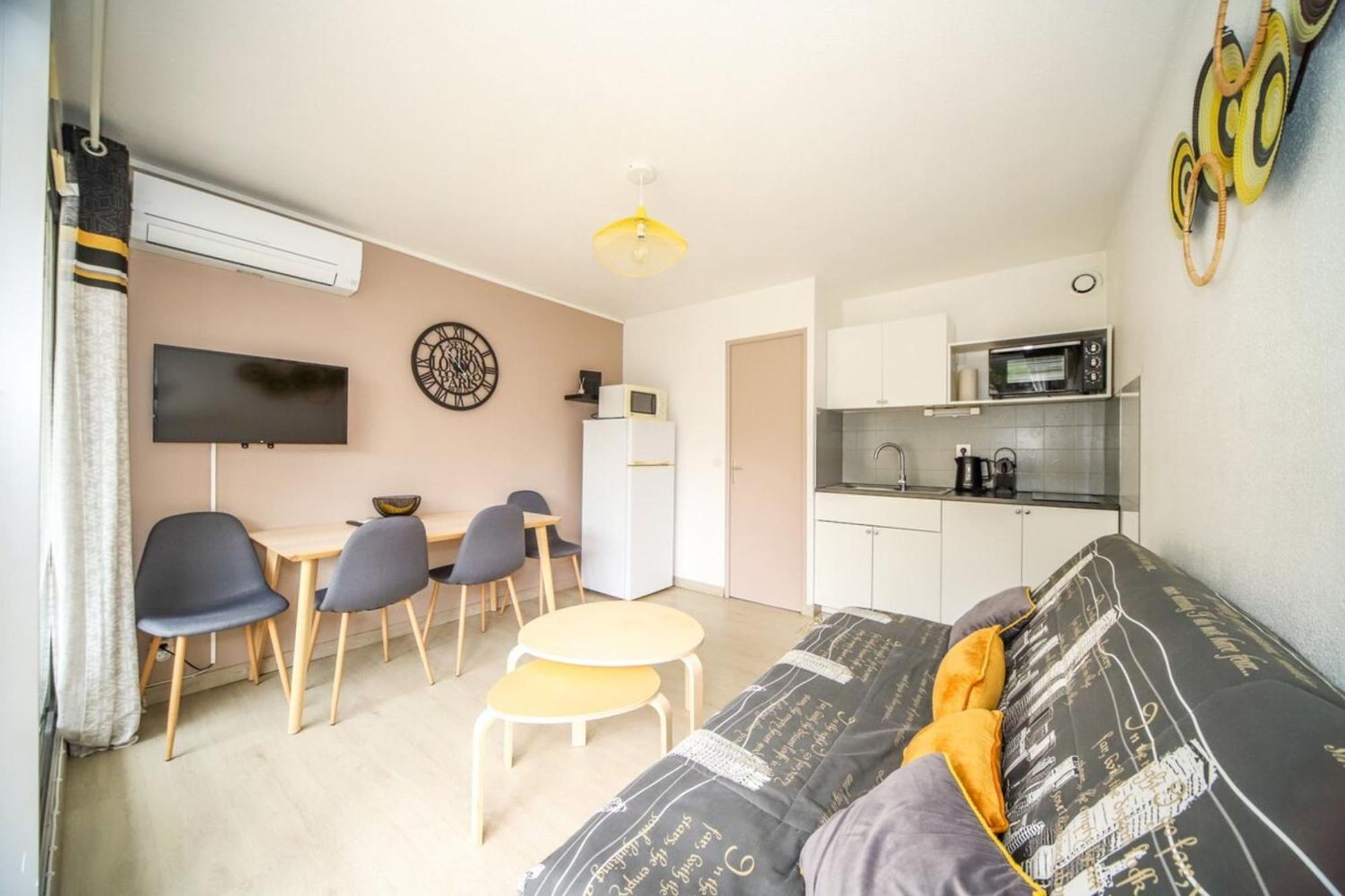 T2 Tamaris Piscine Proche Mer Palavas Parking 외부 사진